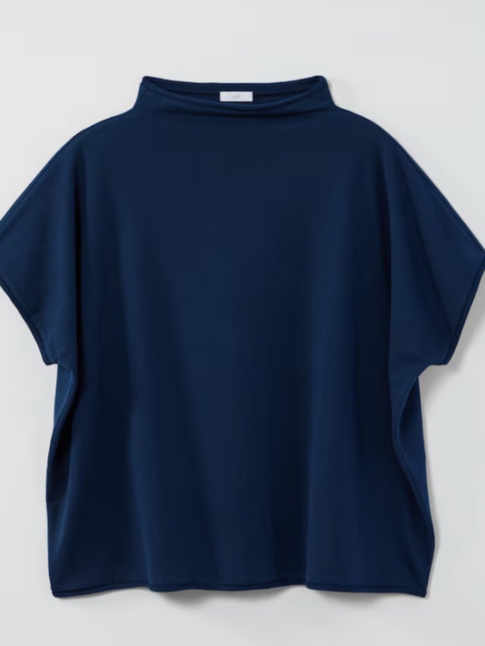 J.Jill Navy Mock Neck Knit Top